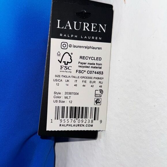 Lauren Ralph Lauren Cabana Ombre One
Shoulder One-Piece Size 12 - Picture 7 of 7